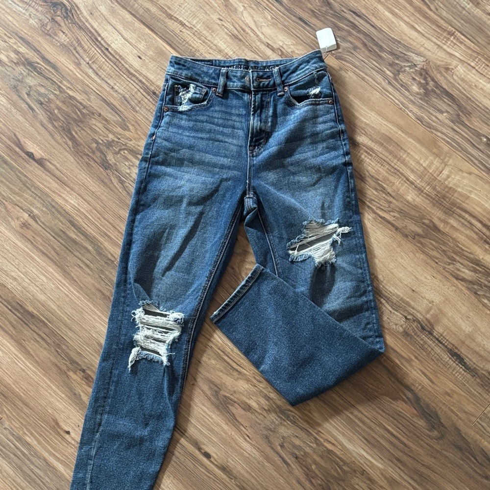 American Eagle Outfitters Distressed Blue Jeans